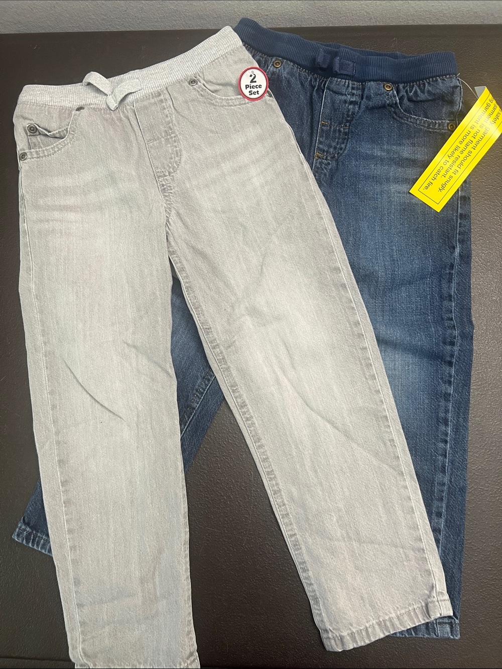 Carter's 2-Pack Kids Jeans - Light Gray & Dark Blue